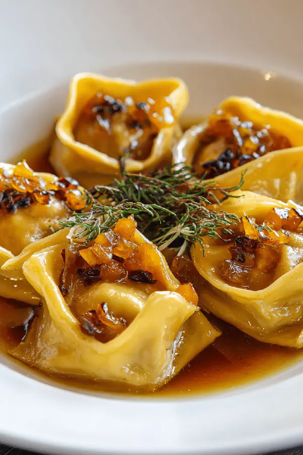 Foie Gras Raviolis Muscat