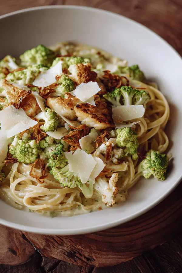 Garlic Cream Linguines Twist