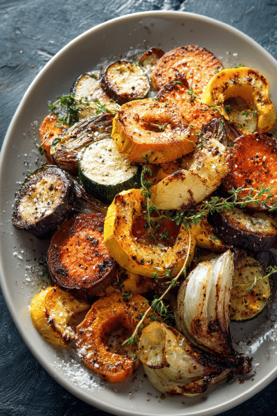 Garlic Roasted Veg Trio