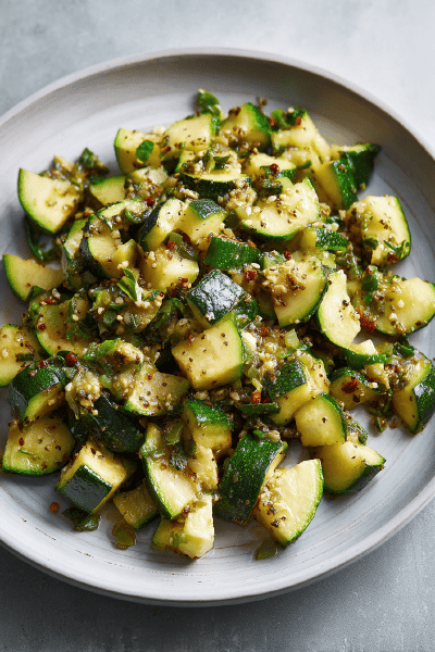 Garlic Sautéed Zucchini Medley
