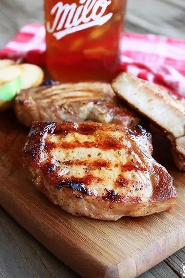 Ginger Tea Brined Pork Chops