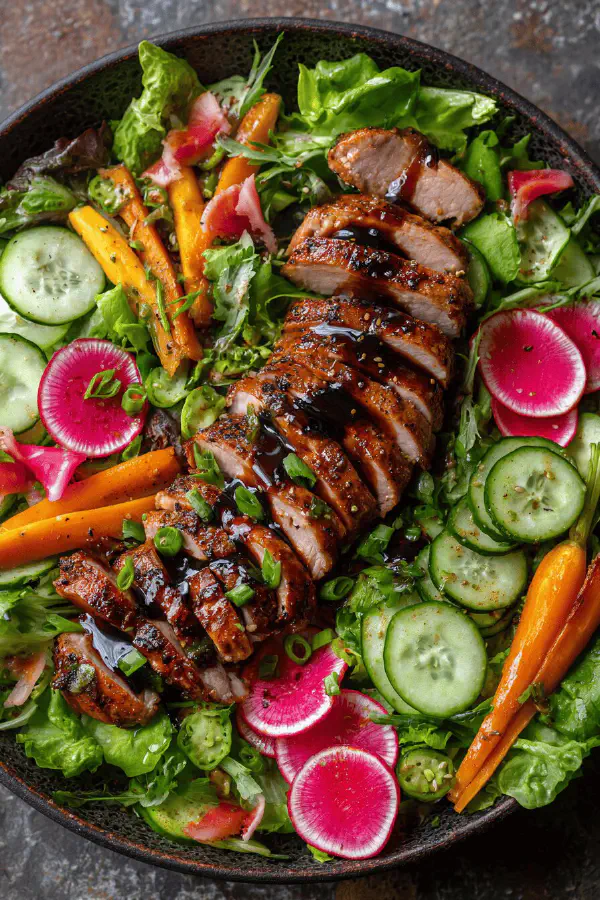 Glazed Pork Salad