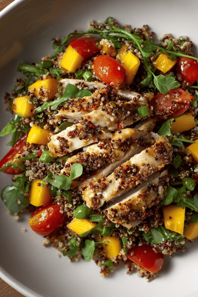 Grilled Chicken Mango Quinoa Salad