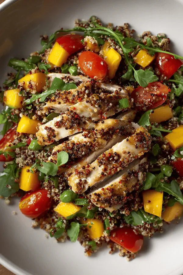 Grilled Chicken Mango Quinoa Salad