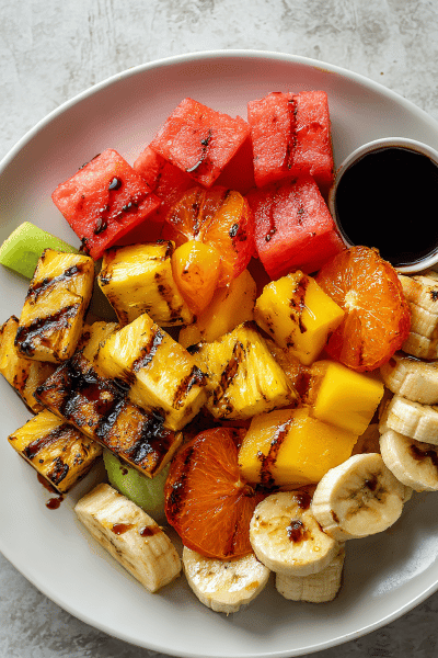 Grilled Mixed Fruit Platter