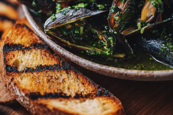 Grilled Shrimp Coconut Romaine