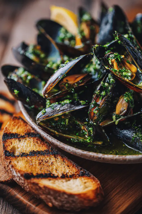 Grilled Mussels Salsa Verde Twist