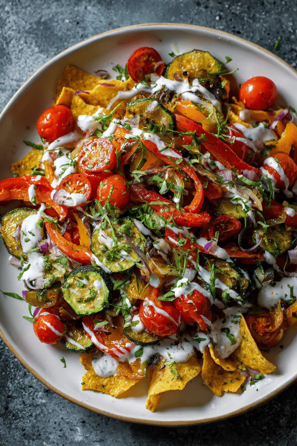 Grilled Pepper Zucchini Salad