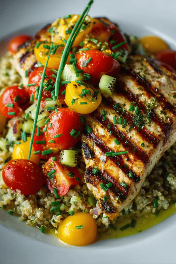 Grilled Swordfish Kiwi Salsa