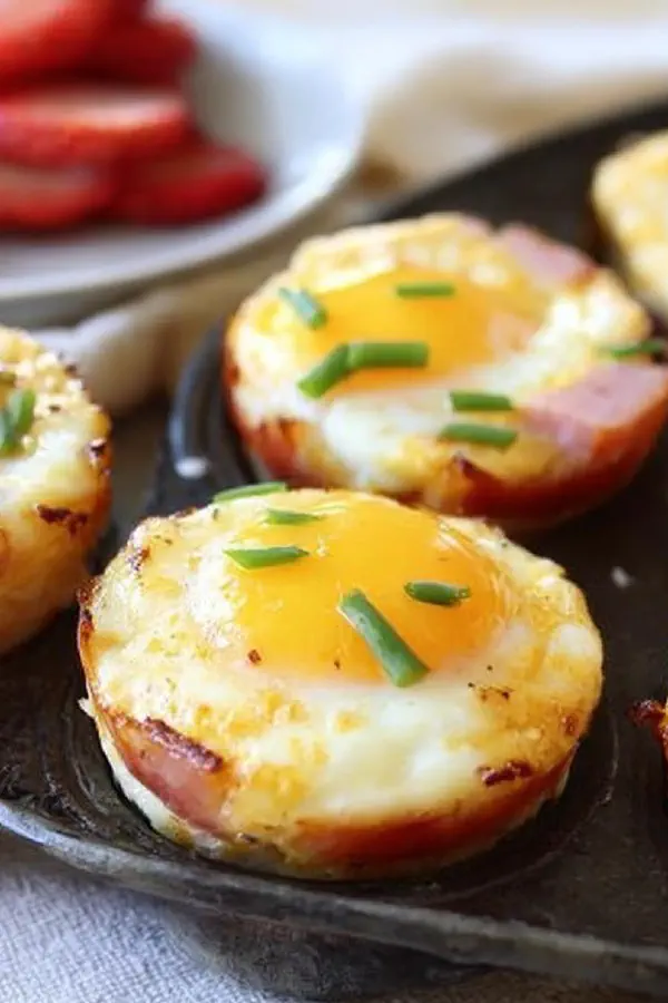 Ham Pimento Egg Cups