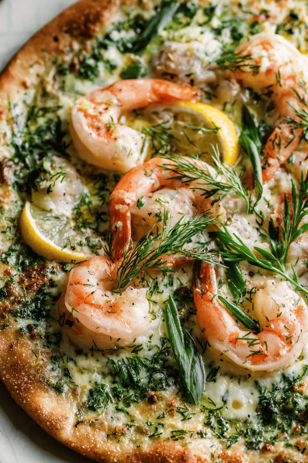 Herbed Seafood Pizza