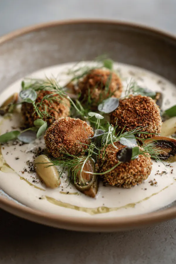 Leek Milk & Crispy Cheese Verrines