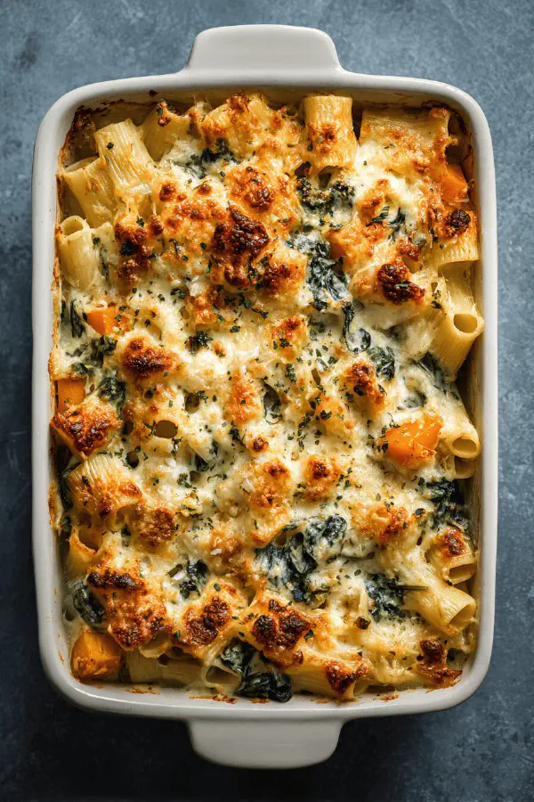 Leek Squash Rigatoni Gratin