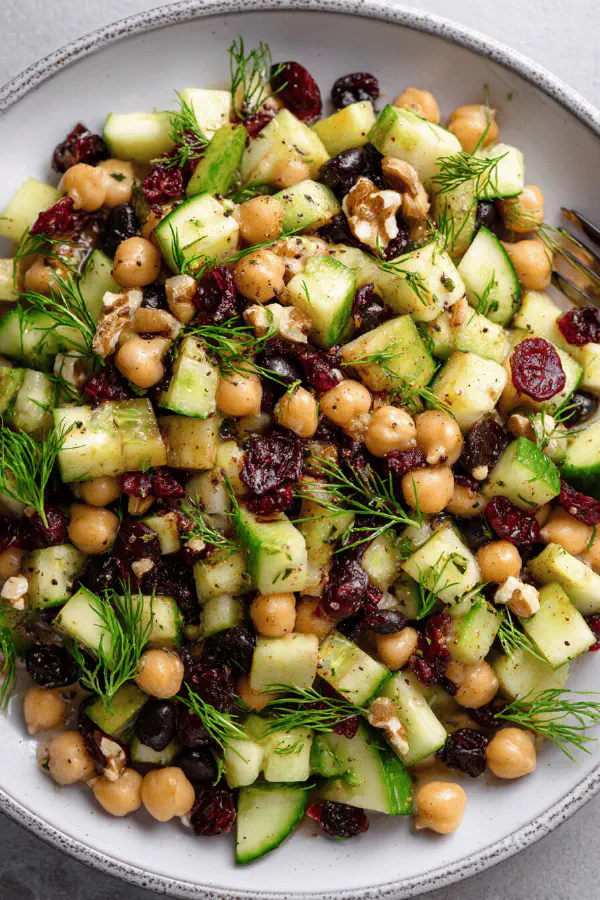 Legume Apple Cranberry Salad