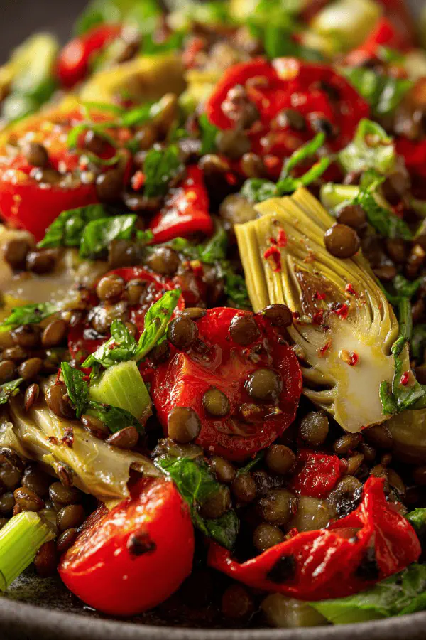 Lentil Veggie Salad Twist