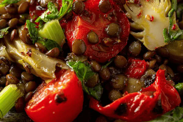 Warm Broccoli Blood Orange Salad
