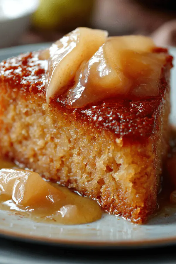 Maple Pear Pudding Cake