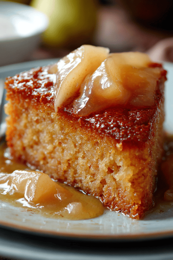 Maple Pear Pudding Cake