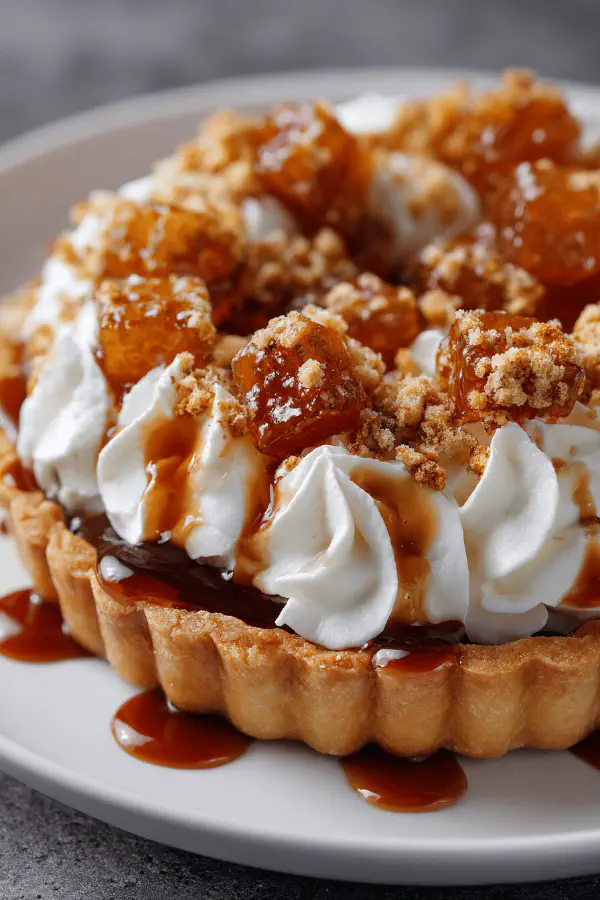 Maple Tart with Whipped Cream