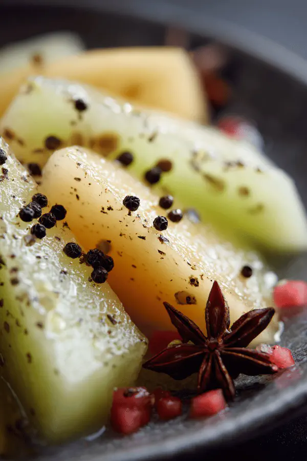 Marinated White Melon Julienne