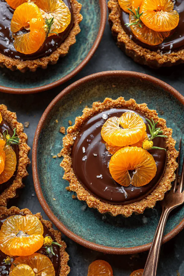 Mini Ganache Tangerine Tarts