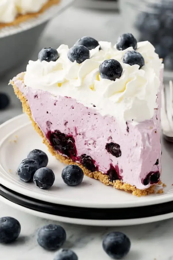 No Bake Berry Cream Pie