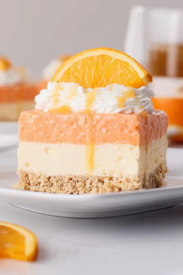 No Bake Citrus Swirl Cheesecake