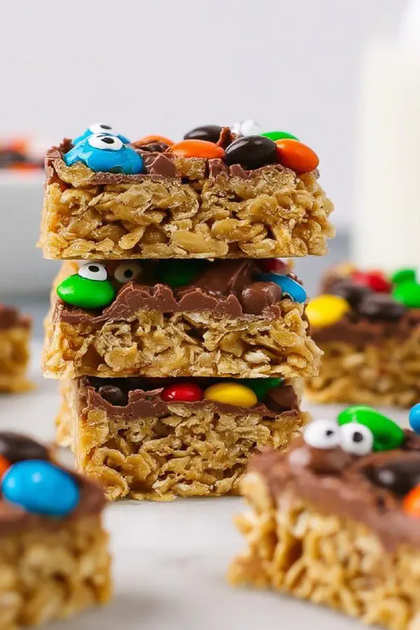No-Bake Peanut Monster Bars