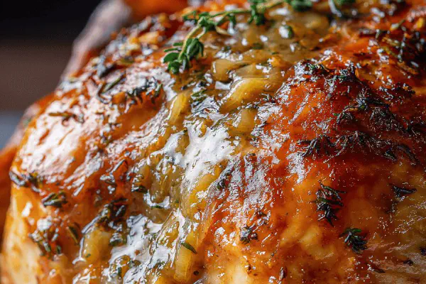 Roast Stuffed Turkey with Sage Apple