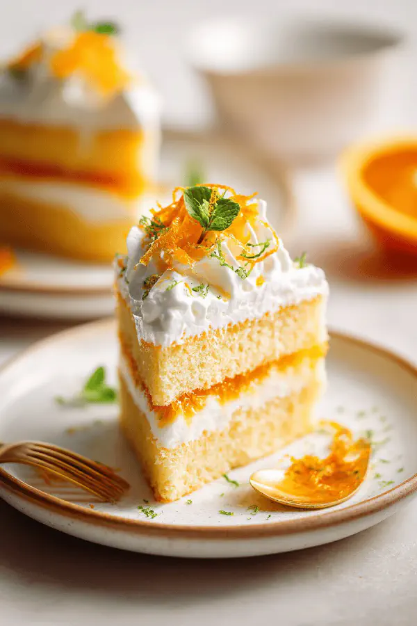 Orange Chiffon Cake Twist