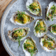 Fresh Oysters with Shallot Foam