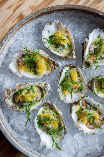 Oysters Coconut Lemongrass