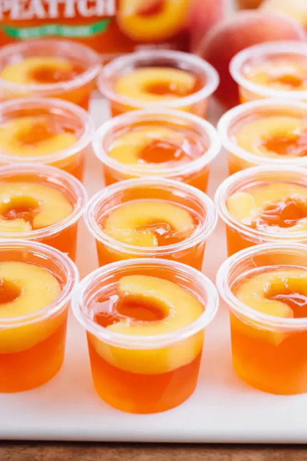Peach Vodka Jello Shots