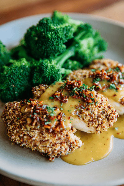 Pine Nut Crusted Chicken