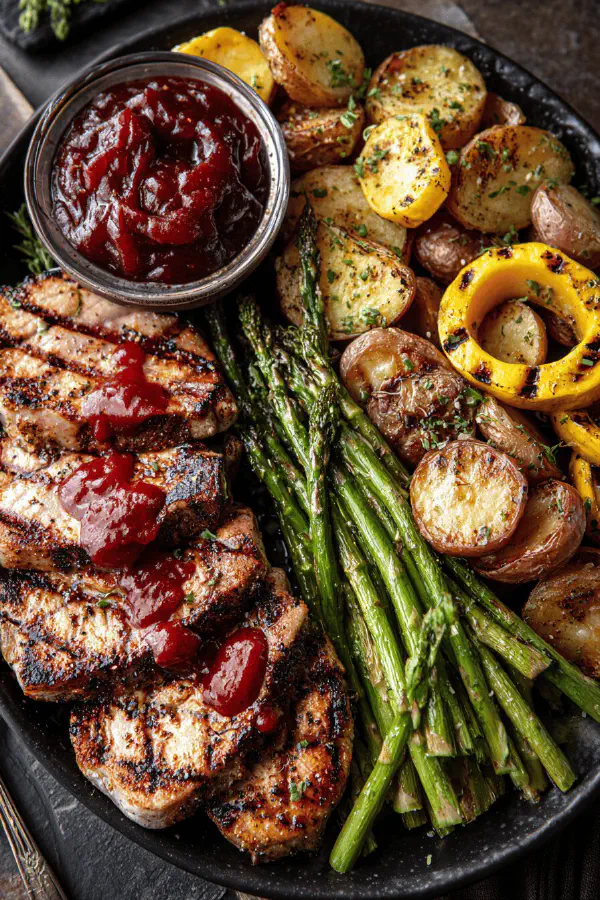 Pork Chops with Fruity Ketchup