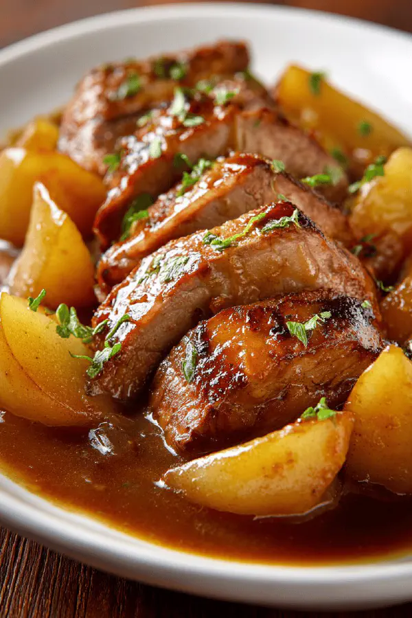 Pork Filet with Caramelized Pears