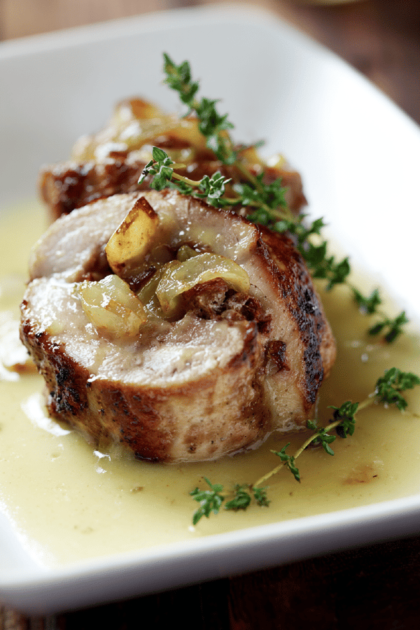 Pork Filets Apple-Onion Stuffed