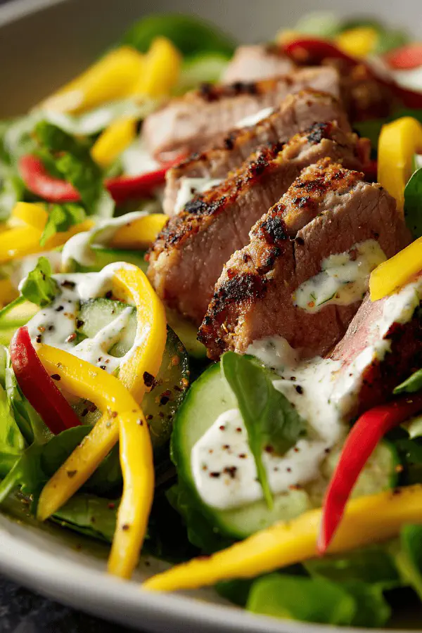 Pork Mango Pepper Salad