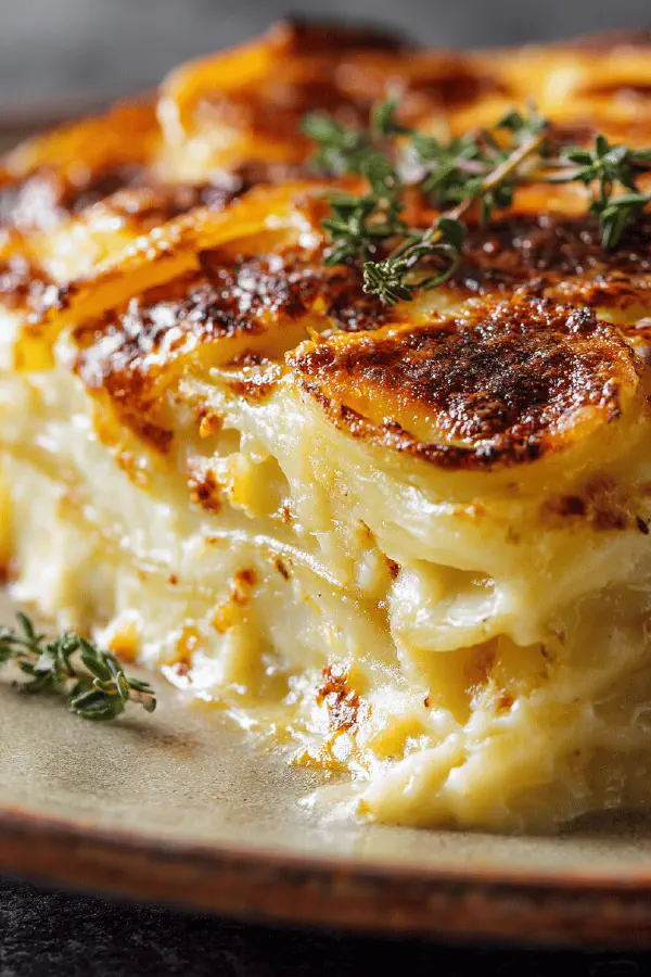 Potato Gratin with Onion Melt