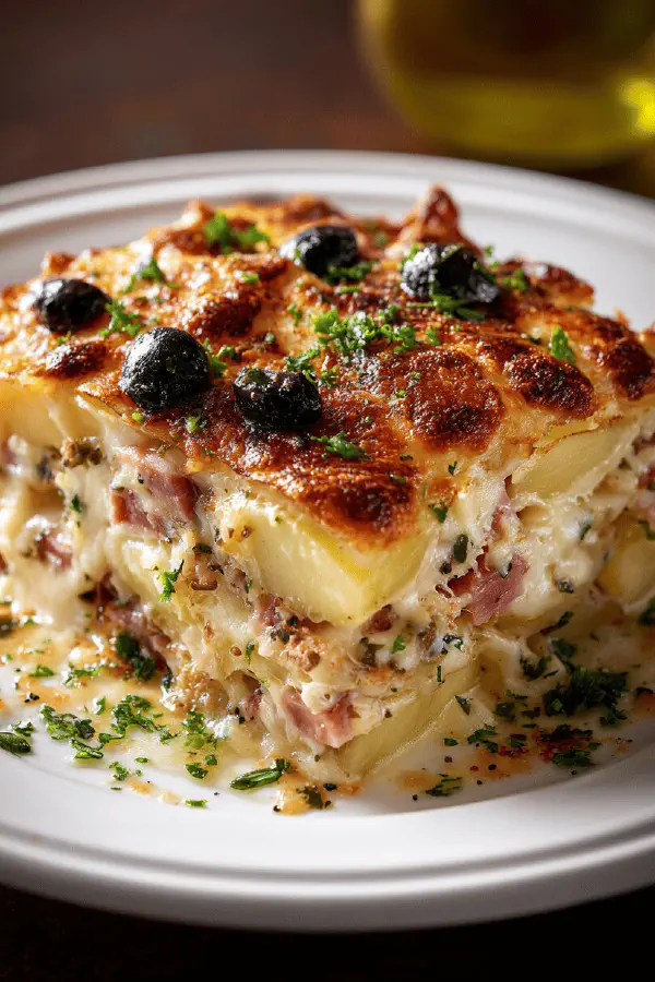 Potato Ham Au Gratin