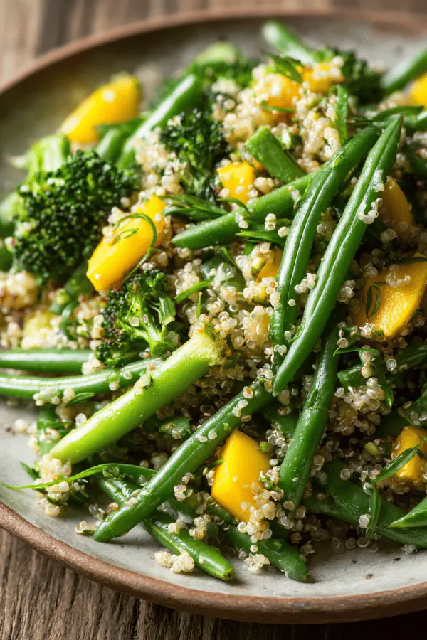 Quinoa Peach Tarragon Salad