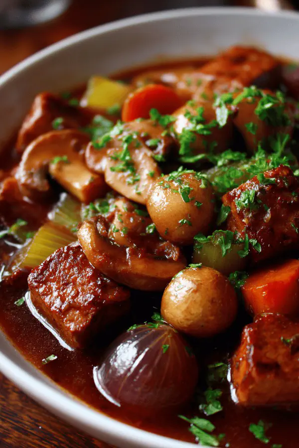 Red Wine Seitan Stew
