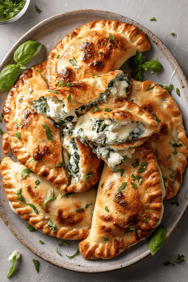 Ricotta Spinach Calzones