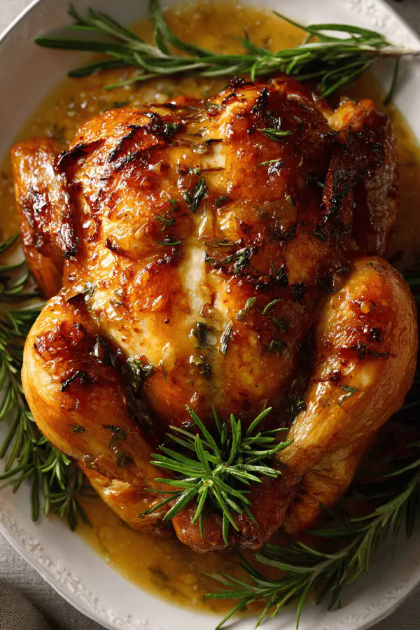 Roast Chicken with Apricot Glaze