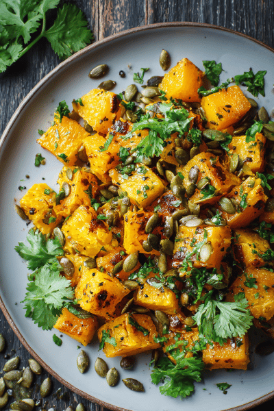 Roasted Pumpkin with Cumin and Pepitas