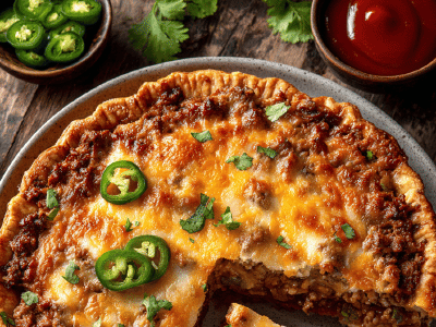 Rustic Mexican Beef Pie
