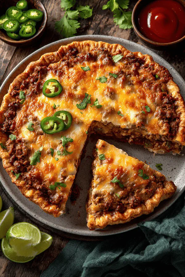Rustic Mexican Beef Pie