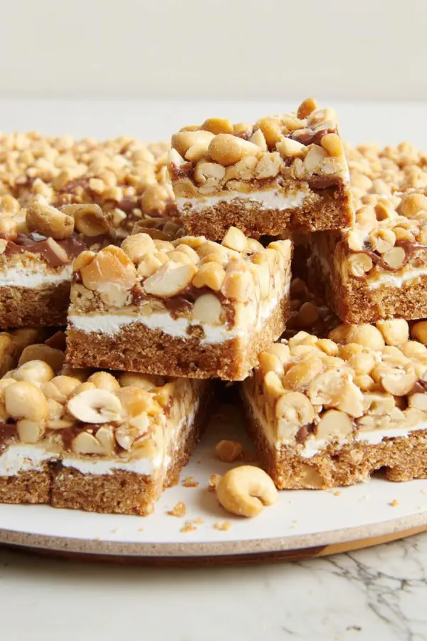 Salted Nut Rice Krispies Bars