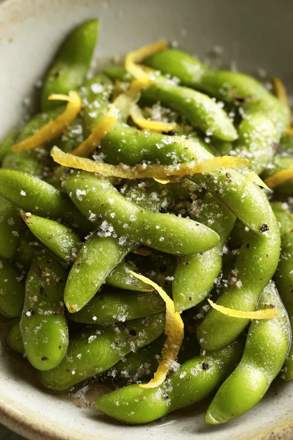 Salty Citrus Edamame