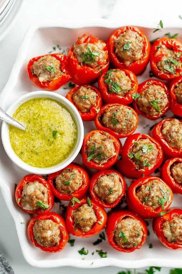 Sausage Stuffed Peppers Twist